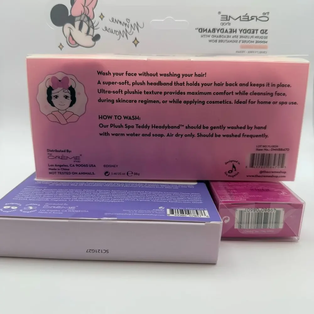 The Crème Shop Disney Minnie Mouse Eeyore Beauty Self Care Bundle NWT